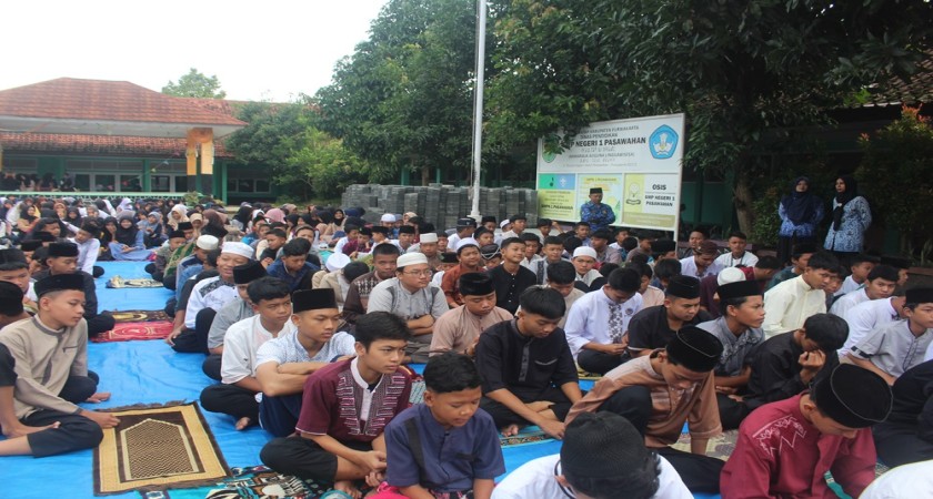 Pembukaan Pesantren Ramadhan 2024 dilingkungan SMP Negeri 1 Pasawahan