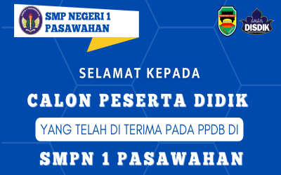 Pembagian Gugus PPDB SMP Negeri 1 Pasawahan Tahun Ajaran 2024/2025